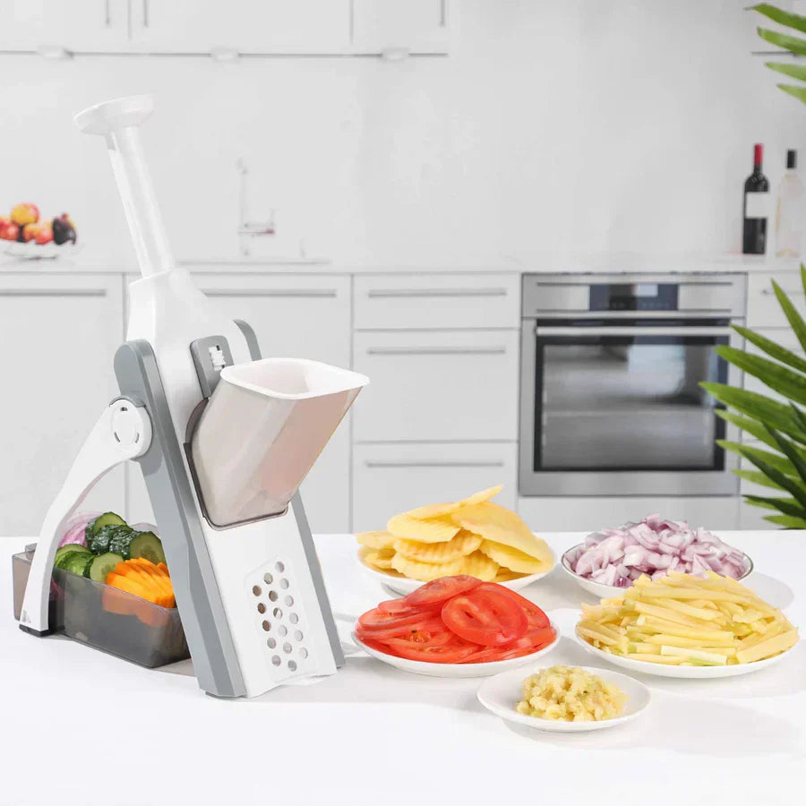 4 in 1 Mandoline Spring Slicer – Vegetable & Fruit Cutter