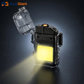 2-in-1 Electric Coil Lighter with LED Flashlight Rechargeable USB Flameless Lighter | Windproof Heating Coil Lighter & Emergency Torch Light for Home & Outdoor – Deal Giant