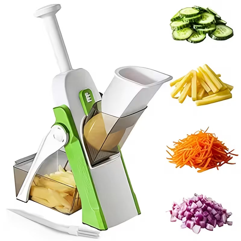 4 in 1 Mandoline Spring Slicer – Vegetable & Fruit Cutter