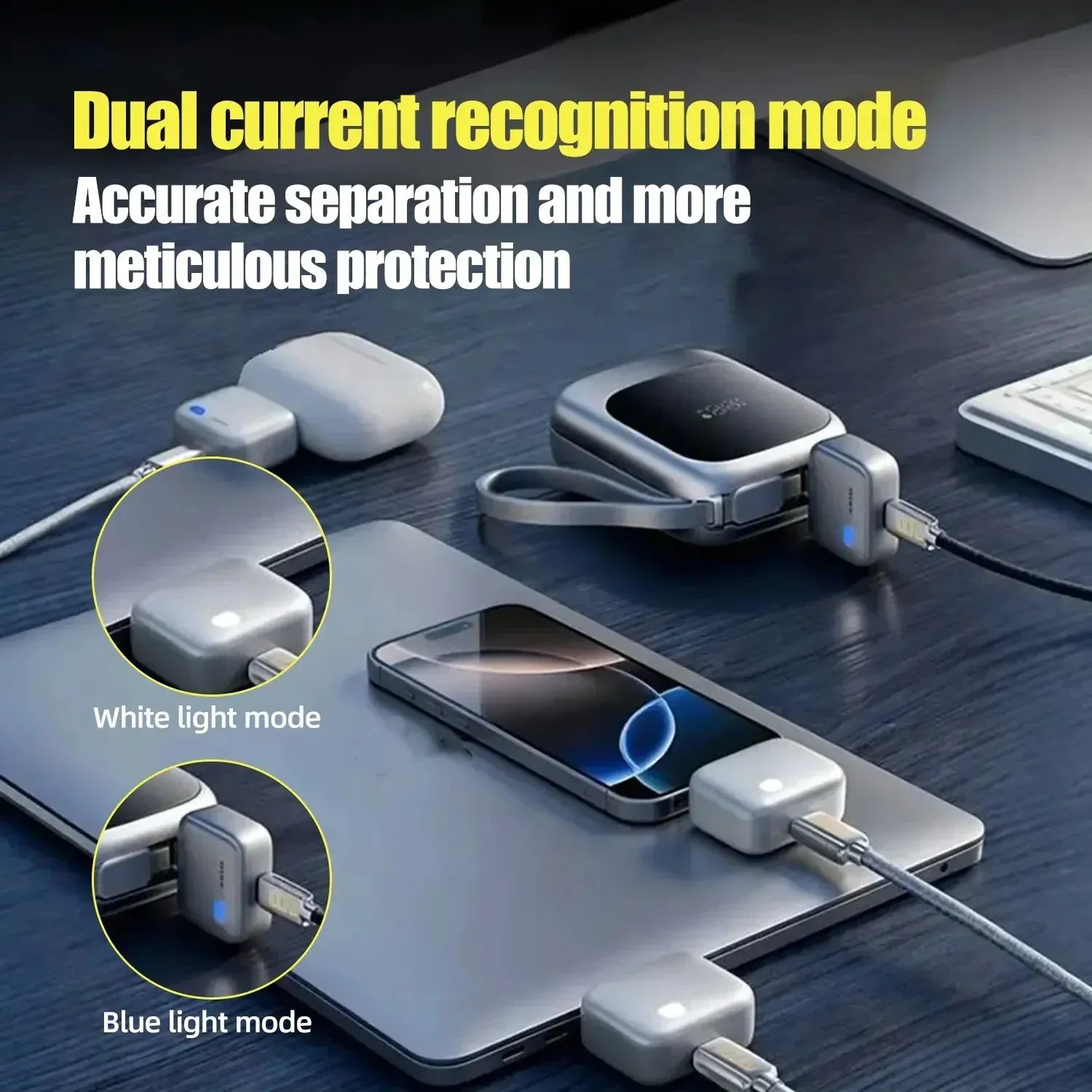 Type-C Smart Auto Stop Charging Adapter – Physical Disconnect Battery Guard with Anti-Overcharge Protection