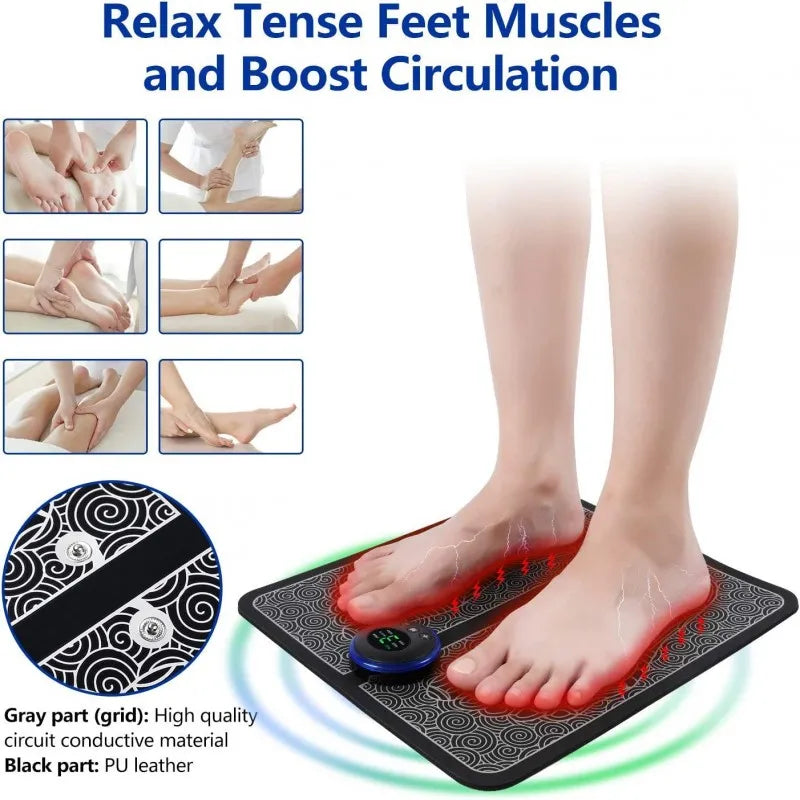EMS Portable Electric Foot Massager Mat