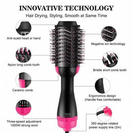 Professional Ionic Hair Dryer & Styler Brush