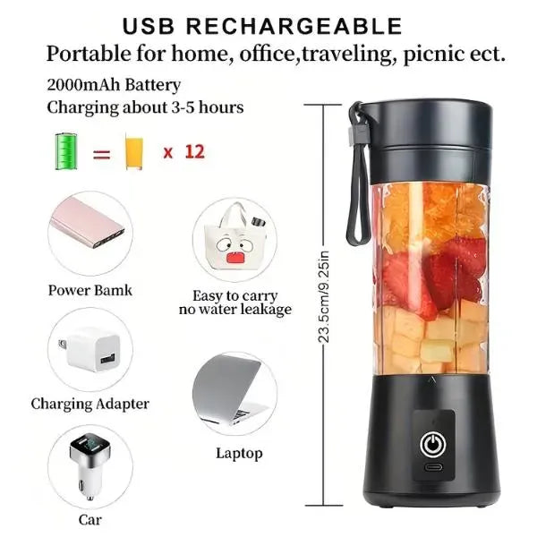 Portable Juicer Blender for Home Office Gym Travel