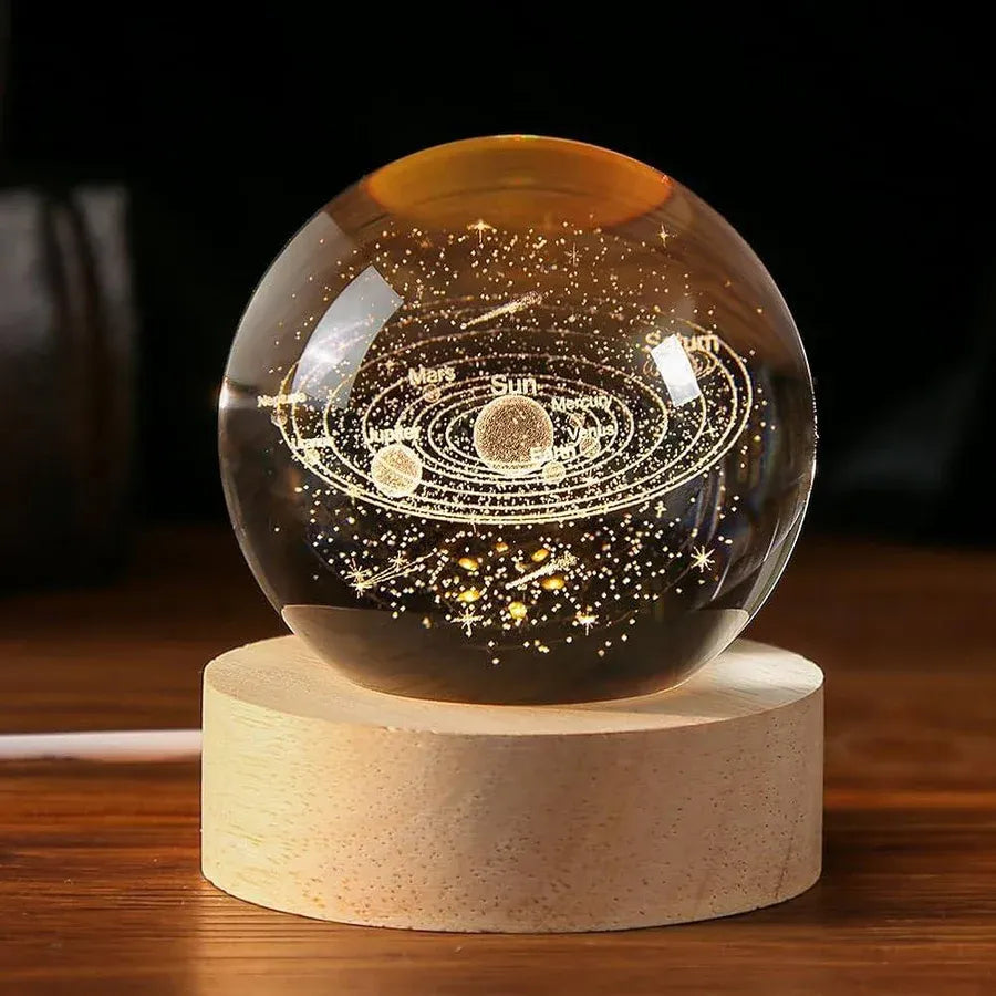Glowing Crystal Ball Night Lamp