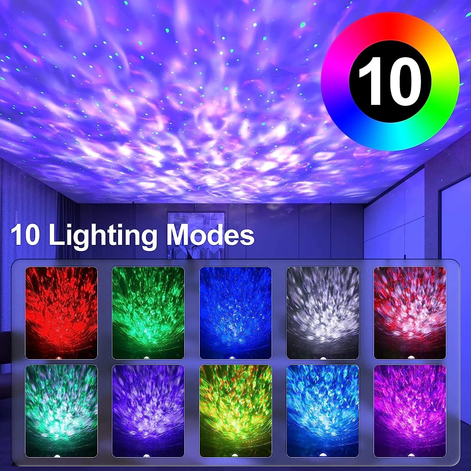 Galaxy Star Projector Lamp with LED