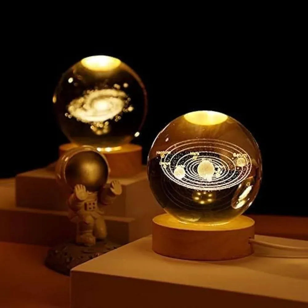 Glowing Crystal Ball Night Lamp