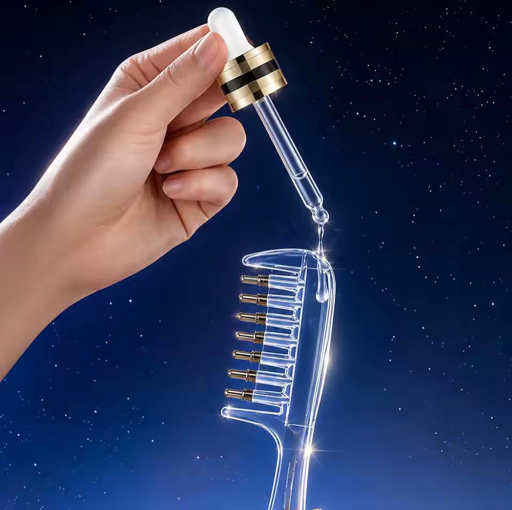 Transparent Scalp Oil Applicator Massage Comb-Free delivery nationwide.