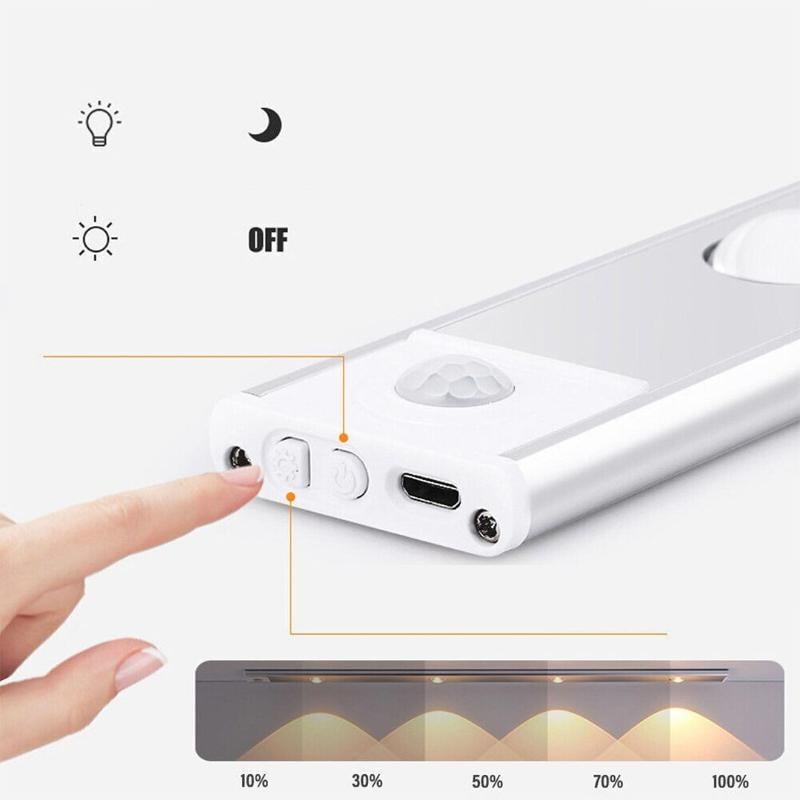 LED Motion Sensor Cabinet Light, 8 inches long , Rechargeable, USB powered, no wiring required-with free delivery 🚚
