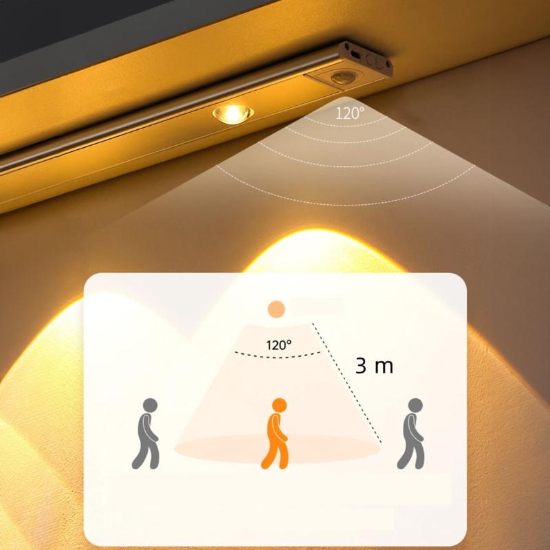 LED Motion Sensor Cabinet Light, 8 inches long , Rechargeable, USB powered, no wiring required-with free delivery 🚚