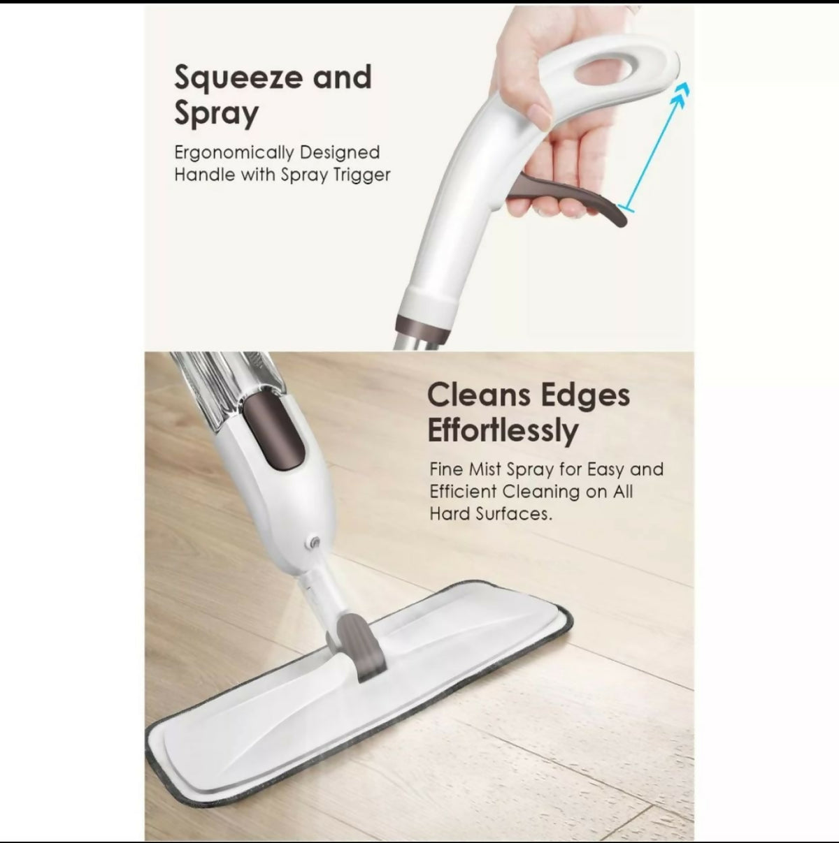 Magic Spray Flat Mop for Easy Floor Cleaning - With free delivery 🚚