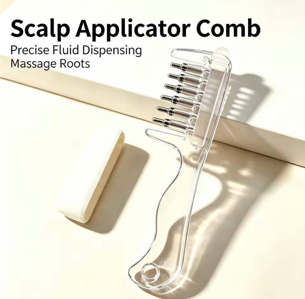 Transparent Scalp Oil Applicator Massage Comb-Free delivery nationwide.