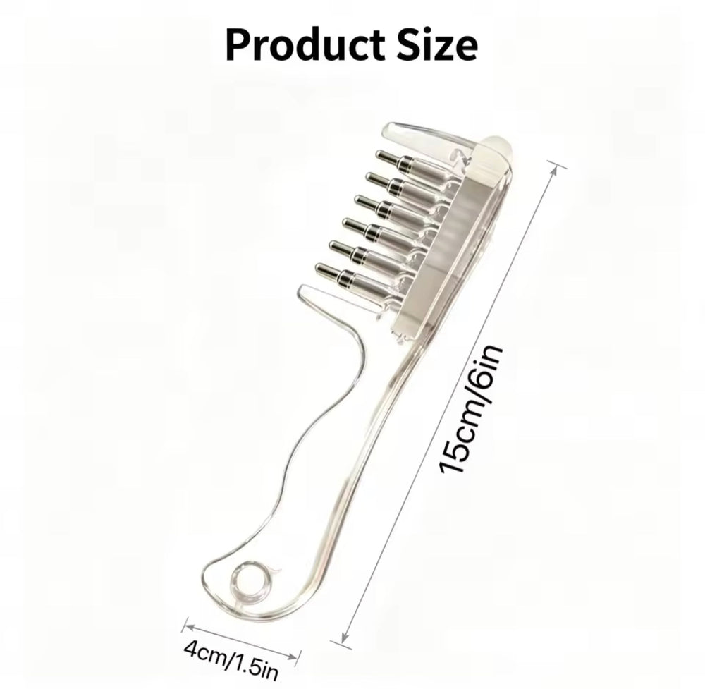 Transparent Scalp Oil Applicator Massage Comb-Free delivery nationwide.